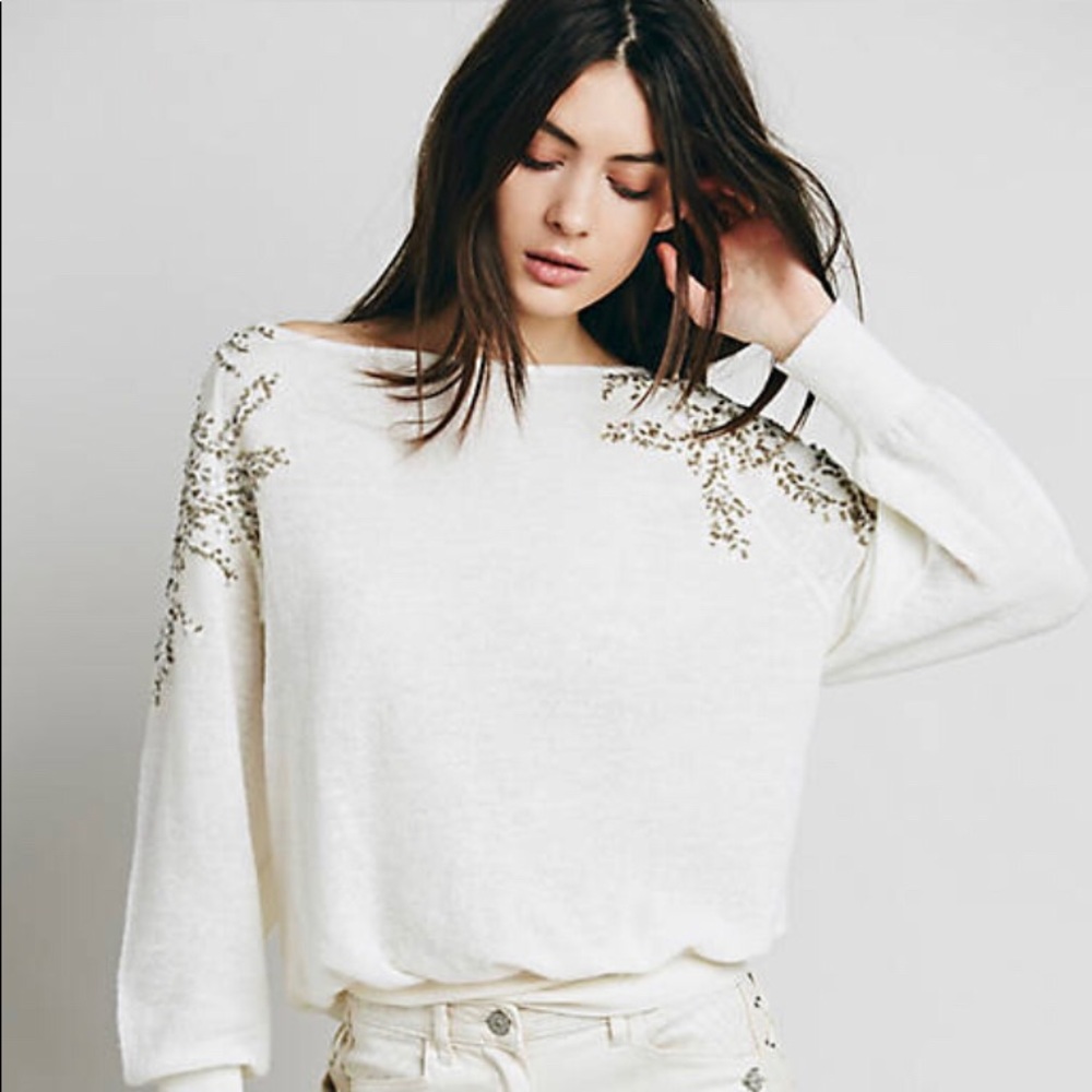 ISO Free People Open Back Sweater